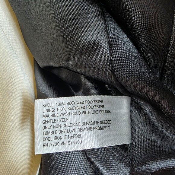 Universal Thread Womens Pinstripe Blazer Size S Gray & White 100% Recycled Polye - Picture 4 of 11